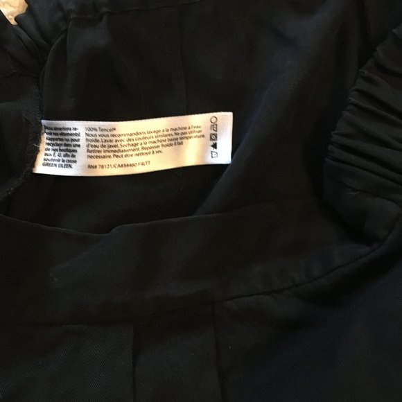 Eileen Fisher, Black front pleat pants - Picture 5 of 6